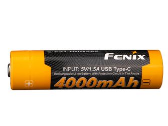 Fenix újratölthető USB-C akkumulátor Fenix 18650 4000 mAh (Li-Ion)