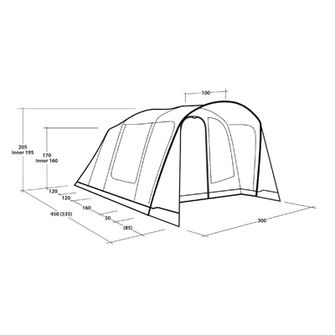 Outwell Sunhill 5 Air sátor 5 fő részére