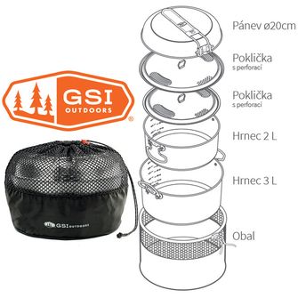 GSI Outdoors Glacier kemping edénykészlet 2+3 l