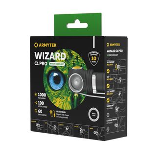 ArmyTek Wizard C1 Pro Magnet fehér LED-es fejlámpa mágneses tartóval 1000 lm 1440 h 55 g