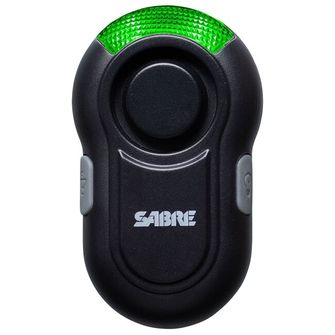 SABRE RED Clip-On LED személyi riasztó, 120db, fekete