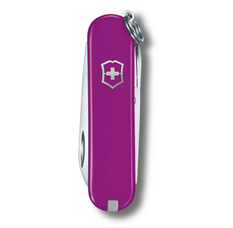 Victorinox Classic SD Colors Tasty Grape multifunkciós kés, sötétlila, 7 funkcióval, blistával