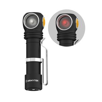 ArmyTek Wizard C2 WR Magnet Fehér és piros LED-es fejlámpa mágneses tartóval 1100 lm akkumulátor teljesítmény 3 óra 65 g