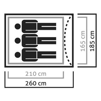 Salewa Litetrek sátor 3 fő részére