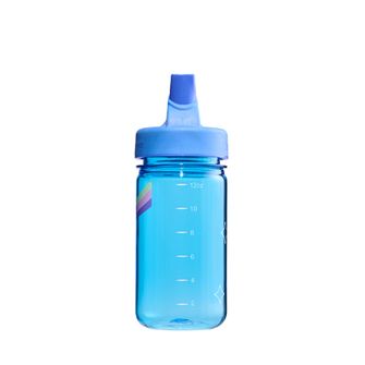 Nalgene Baby Water Bottle Grip-n-Gulp Sustain 0,35 l fedővel, kék, zenélő víziló