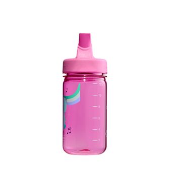 Nalgene Baby Water Bottle Grip-n-Gulp Sustain 0,35 l, fedővel, rózsaszín zenélő elefánt