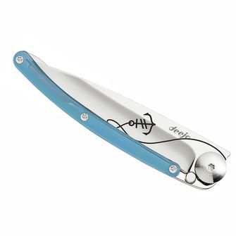 Deejo összecsukható kés Tattoo kék, anchor&amp;quot