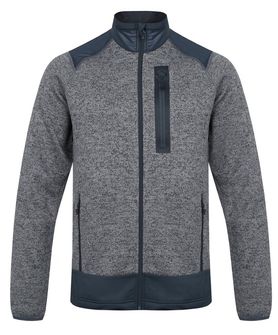 HUSKY férfi fleece zip-up pulóver Alan M, szürke/antracit