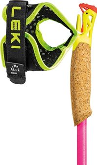 LEKI Trail Running botok Ultratrail FX.One Superlite, neon rózsaszín - neonsárga - természetes karbon