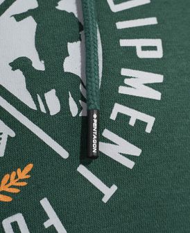 Pentagon Férfi kapucnis pulóver Phaeton Hoodie &quot;Pioneers&quot; SpringBok Zöld