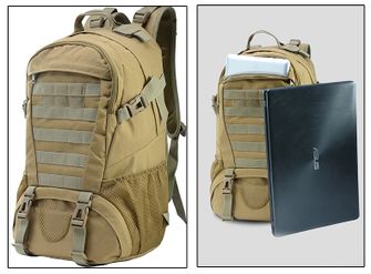 DRAGOWA TACTICAL Taktikai hátizsák Bravo 27 L, blackcamo, fekete színű