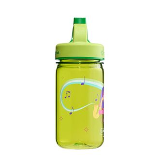 Nalgene Kids Grip-n-Gulp Sustain 0,35 l-es gyerek vizes palack fedővel, zöld, zenélő oroszlán