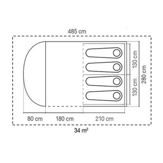 Coleman Oak Canyon BlackOut sátor 4 fő részére