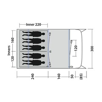 Outwell Sunhill 5 Air sátor 5 fő részére