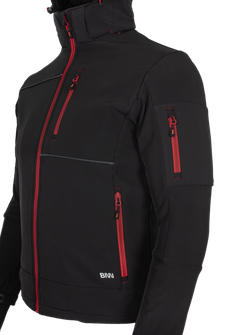 BENNON softshell dzseki RUFUS fekete/piros