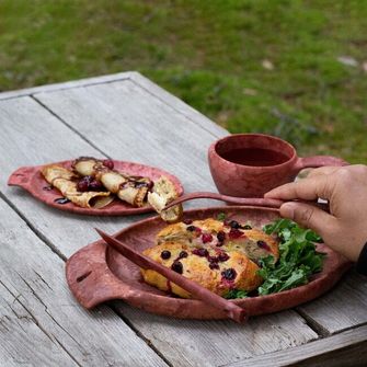 KUPILKA Cutlery evőeszközkészlet, piros