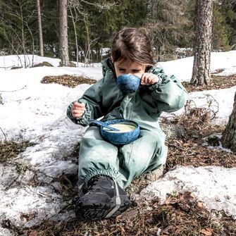 KUPILKA 33 + Spork tál és kanál készlet, villával egyben, zöld