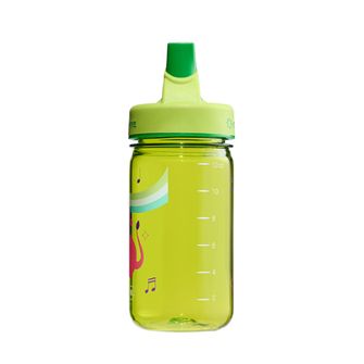 Nalgene Kids Grip-n-Gulp Sustain 0,35 l-es gyerek vizes palack fedővel, zöld, zenélő oroszlán