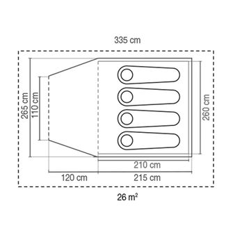 Coleman Kobuk BlackOut plus sátor 4 fő részére