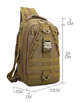 DRAGOWA TACTICAL Egypántos hátizsák Charlie 20 L, khaki színű