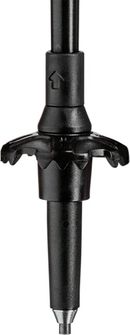 LEKI Trekking botok Makalu, élénkpiros-fekete-sötét antracit, 110 - 145 cm