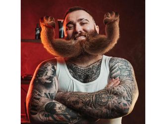 Angry Beards Szakáll &amp; szakállnövesztő készlet - Roller &amp; Doping