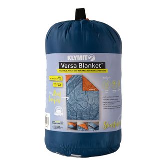 Klymit Versa Blanket™, kék-narancssárga