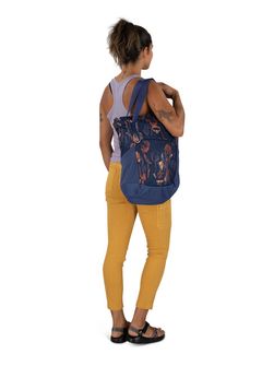 OSPREY városi hátizsák DAYLITE TOTE PACK,  wild blossom print/alkaline