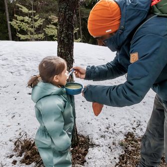 KUPILKA 33 + Spork tál és kanál készlet, villával egyben, zöld