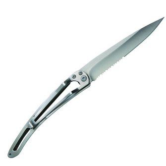Deejo összecsukható kés Serration titan carbon
