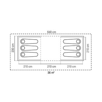 Coleman sátor Ridgeline 6 plus 6 személyre