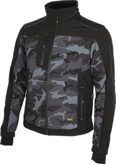 BENNON softshell dzseki CAMOS, fekete/szürke