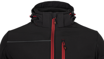 BENNON softshell dzseki RUFUS fekete/piros