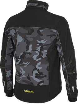 BENNON softshell dzseki CAMOS, fekete/szürke