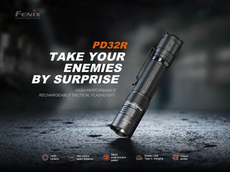 Fenix újratölthető zseblámpa PD32R