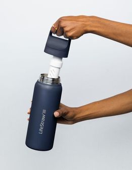 Lifestraw Go 2.0 rozsdamentes acél szűrőpalack 1L, fehér