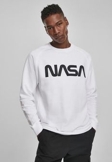 NASA EMB Crewneck férfi pulóver, fehér