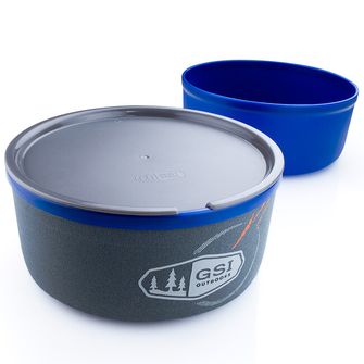 GSI Outdoors Neoprén szigetelt pohár és csészealj készlet 591 ml, kék